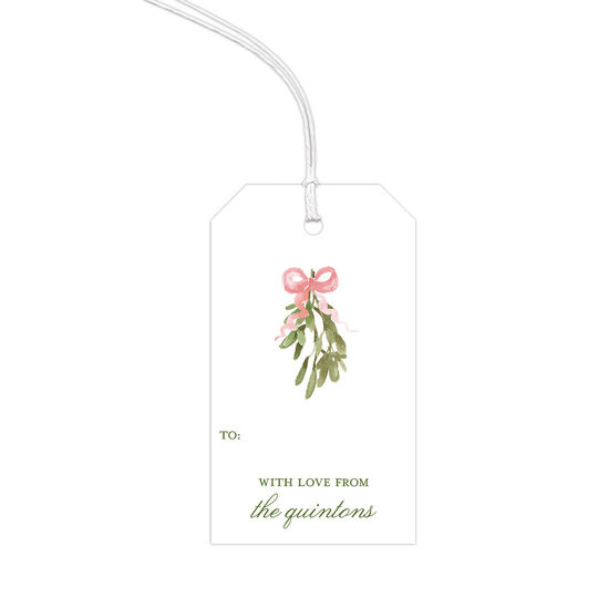Mistletoe Wishes Hanging Gift Tags